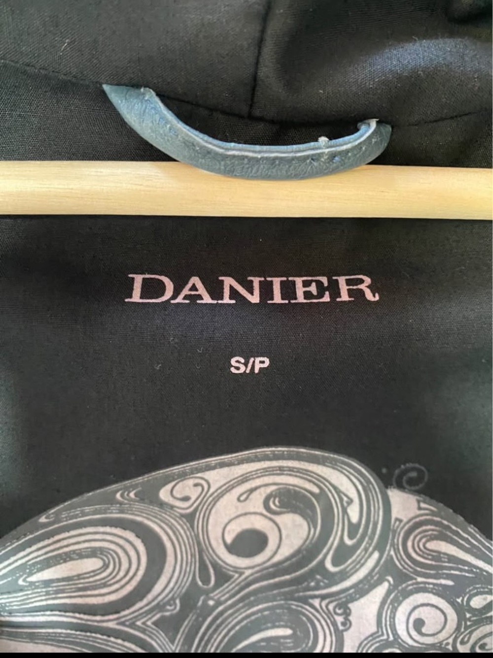 Edgy, Danier dusky blue leather jacket